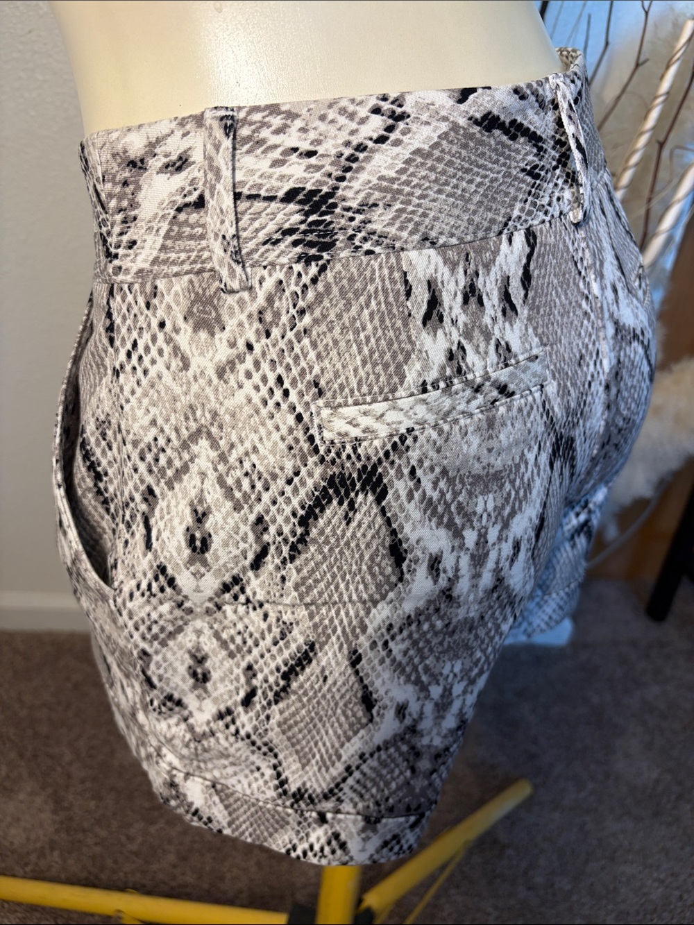 *Snake Print Women’s Shorts - Neutral - Picture 3 of 8
